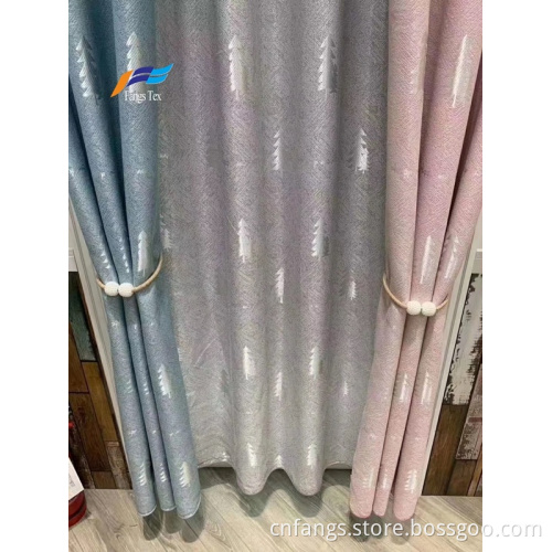 Fancy Polyester Woven Brick Girls' Blackout Curtain fabrics